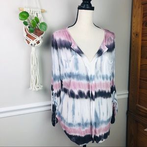 Young fabulous & Broke tie dye shirt small blouse